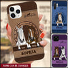 Customized Horse Lover Leather Texture Horse Girl Gift Phone case HLD11JAN23TT1 Silicone Phone Case Humancustom - Unique Personalized Gifts Iphone iPhone 14