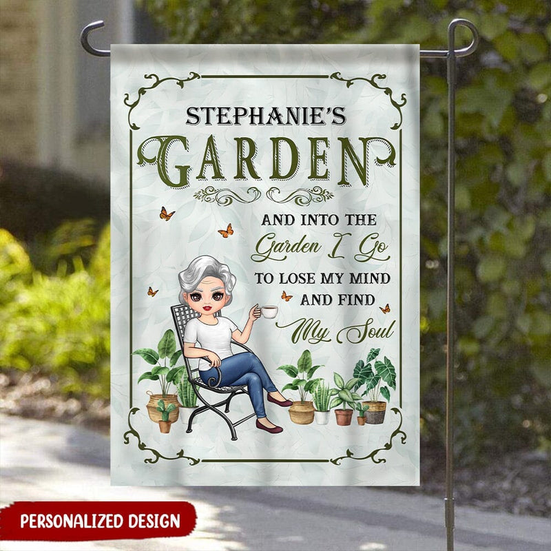 Discover Personalized Gardener Into The Garden I Go To Lose My Mind Find My Soul Plant Lover Flag