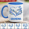 Customized Grandma Mom Infinite Love Mothers Day Valentine Family Gift Mug HLD14DEC22TT3 Accent Mug Humancustom - Unique Personalized Gifts Red 11 oz