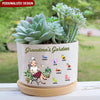 Personalized Mother's Day Gift Mom Grandma's Garden Nana's Love Bugs Ceramic Plant Pot HLD18MAR23NY2 Ceramic Plant Pot Humancustom - Unique Personalized Gifts Ceramic Pot 1 Ceramic Pot 