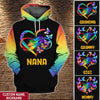 Customized Gift For Nana Mom Infinite Love Family Christmas Gift Hoodie 3D HLD18OCt22TT1 3D T-shirt Humancustom - Unique Personalized Gifts