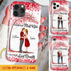 Customized Couple Valentine Best Gift Husband Wife Boyfriend Girlfriend Present Phone case HLD21DEC22CT1 Silicone Phone Case Humancustom - Unique Personalized Gifts Iphone iPhone 14