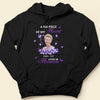 Upload Photo Family Loss A Big Piece Of My Heart Lives In Heaven Butterflies Memorial Gift Tshirt Hoodie Sweatshirt HLD21MAR23TP2 Black T-shirt and Hoodie Humancustom - Unique Personalized Gifts