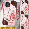 Pink Rose Grandma Mom Butterfly Kids Personalized Phone Case HLD22JUN23VA2