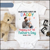 Custom Photo Daddy & Baby 1st Father's Day Best Gift For Dad You're Doing A Great Job Baby Onesie HLD24MAY23VA3