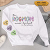 Customized Dog Mom Wears Her Heart On Her Sleeve Mothers Day Birthday Gift Sweater 3d HLD28JAN23VA2 3D Sweater Humancustom - Unique Personalized Gifts S Sweater