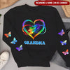 Customized Grandma Mom Butterflies Infinite Love Mothers Day Birthday Family Gift Sweater 3d HLD30JAN23TT1 3D Sweater Humancustom - Unique Personalized Gifts S Sweater