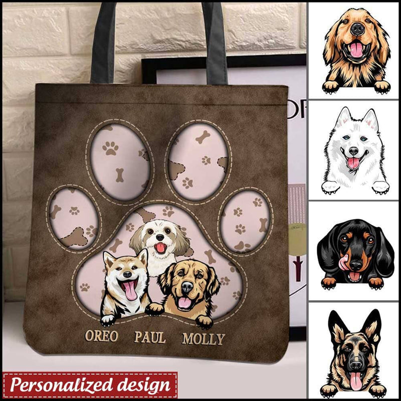 Dog Mom Personalized Leather Bag