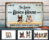 Personalized Custom Dogs Beach House Printed Metal Sign Hp-29Hl030 Cat Metal Sign Human Custom Store 17.5 x 12.5 in - Best Seller