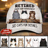 Personalized "Retired" Cat Lovers Cap Hp-30Hl136 Baseball Cap Human Custom Store Universal Fit