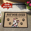 Keep Door Closed Don'T Let The Dog Out No Matter What They Tel You Doormat Full Printing Hp-Dhl017 Area Rug Templaran.com - Best Fashion Online Shopping Store Small (40 X 60 CM)