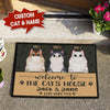 Welcome To The Cat'S House Doormat Full Printing Hp-Dhl020 Area Rug Templaran.com - Best Fashion Online Shopping Store Small (40 X 60 CM)
