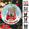Personalized Dog Christmas 2020 Ceramic Ornament 14VN001 Dreamship 1-pack