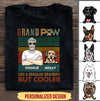 Personalized Grandpaw Like A Regular Grandpa But Cooler Dog Lover T-Shirt Hp09Jun21Tq1 2D T-shirt Dreamship S Black