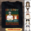 Personalized Grandpaw Like A Regular Grandpa But Cooler Cat Lovers T-Shirt Hp09Jun21Tq1 2D T-shirt Dreamship S Black