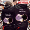 Personalized Till Our Last Breath Black and White Wolf Couple Hoodie Black Hoodie Dreamship