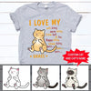Personalized I Love My Soft Kitty Cat T Shirt Dreamship S Orange