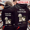 From Our First Kiss Till Our Last Breath Cowboy and Cowgirl Anniversary Gifts For Couples Custom Hoodie Black Hoodie Dreamship