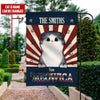Personalized Family Name 'Meowica 4Th Of July Garden Flag Flag Dreamship 12x18in