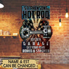 Personalized Hot Rod Garage Cut Metal Sign Cut Metal Sign Human Custom Store 12x12in