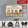 Custom Dog Breeds, Bar Name, Location, Est Hope you brought beer and Dog Treats Metal Sign Metal Sign Human Custom Store 12x8in