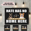 Personalized Name And Dog Breeds Canvas Hqt-15Va006 Canvas Dreamship 12x8in