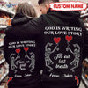 Pesonalized God Is Writing Our Love Story Hoodie Tdh | Hqt-16Tp001 Hoodies Dreamship