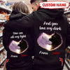 Pesonalized You See All My Light And You Love My Dark Wolf Hoodie Tdh | Hqt-16Tp007 Black Hoodie Dreamship