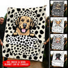 Personalized Dog And Skins Fleece Blanket Tdh | Hqt-21Tt009 Fleece Blanket Dreamship Small (30x40in)