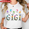 Gigi Flower With Kids, Grandma Gift For Mothers Day Personalized White T-shirt and Hoodie HTN01APR24KL2