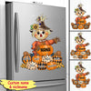 Fall Seasons, Pumpkin Grandma- Mom Personalized Sticker Decal HTN01AUG23CT2