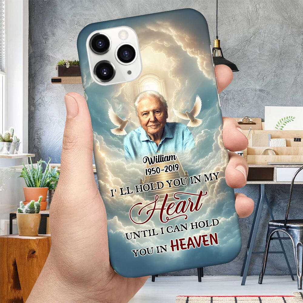 A big piece of my Heart lives in Heaven Upload Photo Memorial Personalized Phone case HTN01DEC23TT1 Silicone Phone Case HumanCustom - Unique Personalized Gifts Made Just for You 