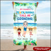 My favorite beach buddies call me Grandma Summer Holiday Personalized Beach Towel HTN01JUN23VA1