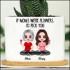 If Moms were Flowers, I'd pick you Personalized Mother Daughter Ceramic Plant Pot Perfect Mother's Day Gift HTN03APR23XT2 Ceramic Plant Pot Humancustom - Unique Personalized Gifts