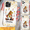 Sunflower Orange Grandma- Mom Gnome Butterfly Grandkids Personalized Phone case Gifts For Nana Auntie Mommy HTN03JAN23CT1 Silicone Phone Case Humancustom - Unique Personalized Gifts Iphone iPhone 14