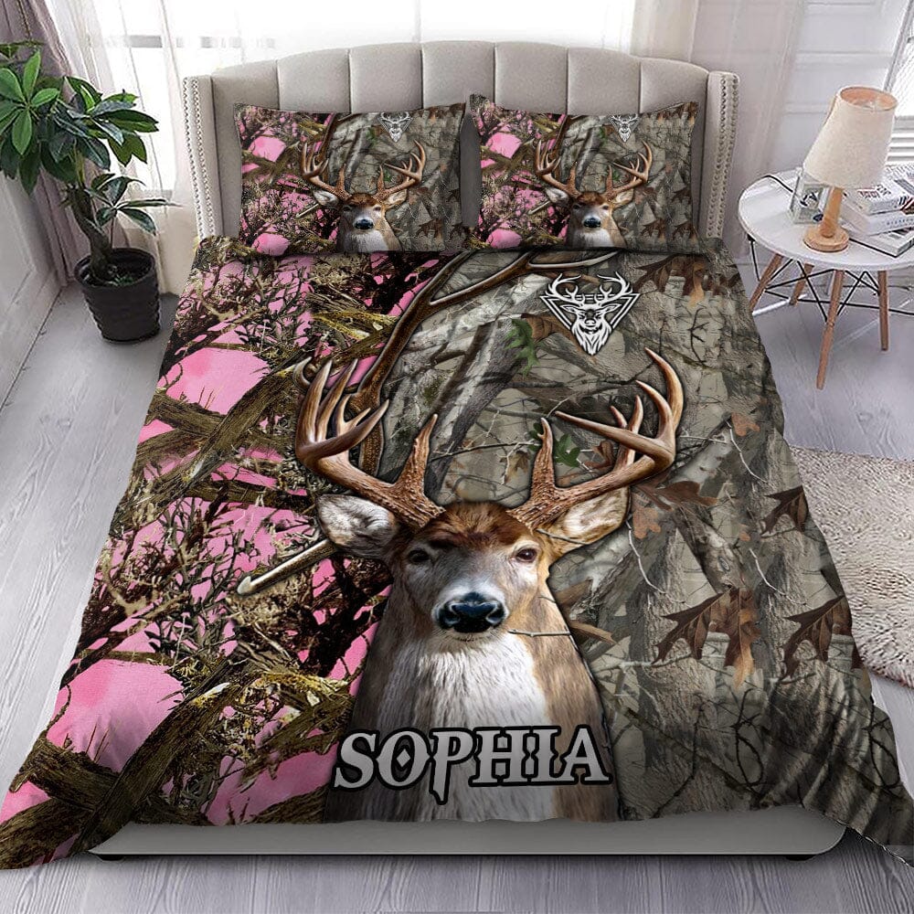 Deer hunting Personalized Bedding Set HTN05DEC23VA4 Bedding Set HumanCustom - Unique Personalized Gifts Made Just for You 