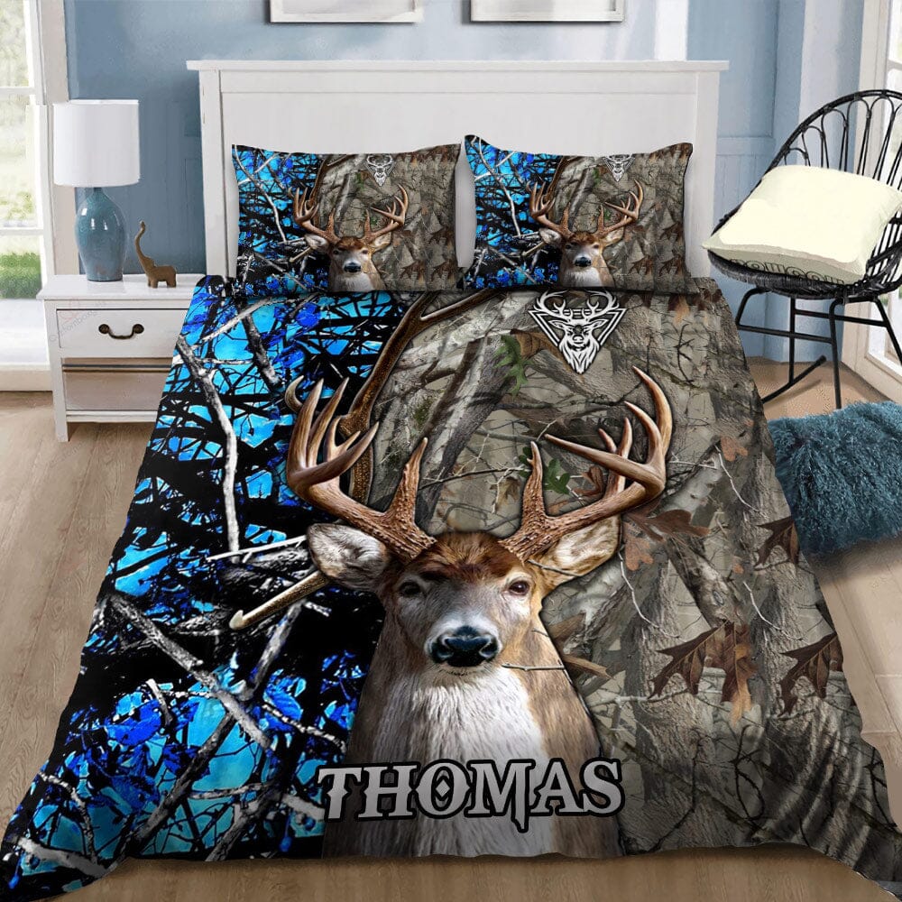 Deer hunting Personalized Bedding Set HTN05DEC23VA4 Bedding Set HumanCustom - Unique Personalized Gifts Made Just for You 