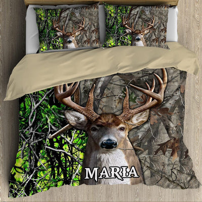 Deer hunting Personalized Bedding Set HTN05DEC23VA4