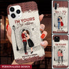 I'm yours No returns Kissing Couple Brick Wall Phone case Personalized Valentine's Day Gift HTN06JAN23TT1 Silicone Phone Case Humancustom - Unique Personalized Gifts Iphone iPhone 14
