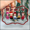 True friendship knows no distance Different States Besties Personalized Acrylic Ornament HTN06NOV23KL1