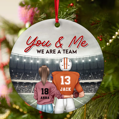 Personalized Football Jersey Christmas Ornaments