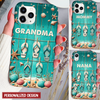 Summer Flipflop Grandkids Personalized Phone case Perfect Gift for Grandmas Moms Aunties HTN07MAR24KL1