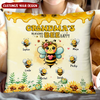 Grandma's reasons to bee happy Personalized Pillow HTN07MAY24KL3