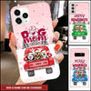 Personalized Dog Mom Christmas Truck On Snow Phone case HTN07NOV22NY1 Silicone Phone Case Humancustom - Unique Personalized Gifts Iphone iPhone 14