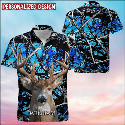 Camo Deer Hunting Personalized Hawaiian Shirt HTN08APR34NY1