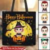 Happy Halloween Personalized Tote Bag Cute Halloween Gift for Kids Daughter Son Grandkids HTN09AUG23VA1