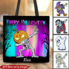 Dabbing Halloween Cool Kid Personalized Tote bag Gift for Kids Grandkids HTN09AUG23VA2