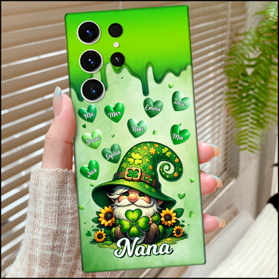 St Patrick's Day Grandma Gnome Personalized Phone case HTN10JAN24KL1