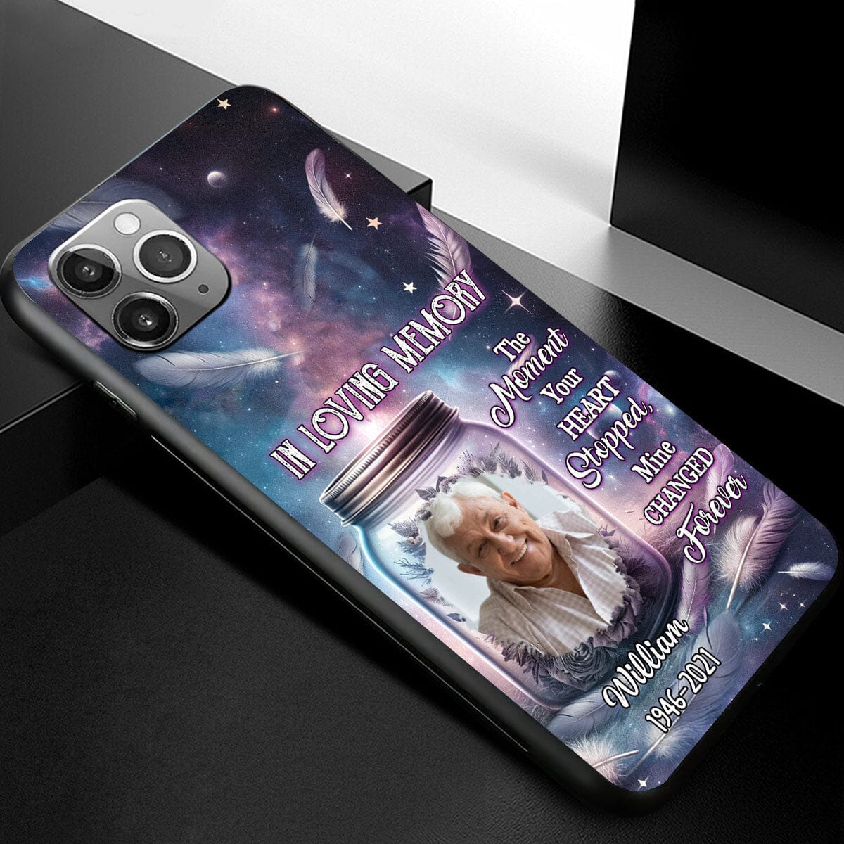 In Loving Memory Family Loss Custom Photo Upload Picture Memorial Gift Phone case HTN11DEC23VA3 Silicone Phone Case HumanCustom - Unique Personalized Gifts Made Just for You 