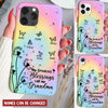 My Greatest Blessings call me Grandma Dandelions Butterfly Personalized Phone case HTN12JUL23KL2